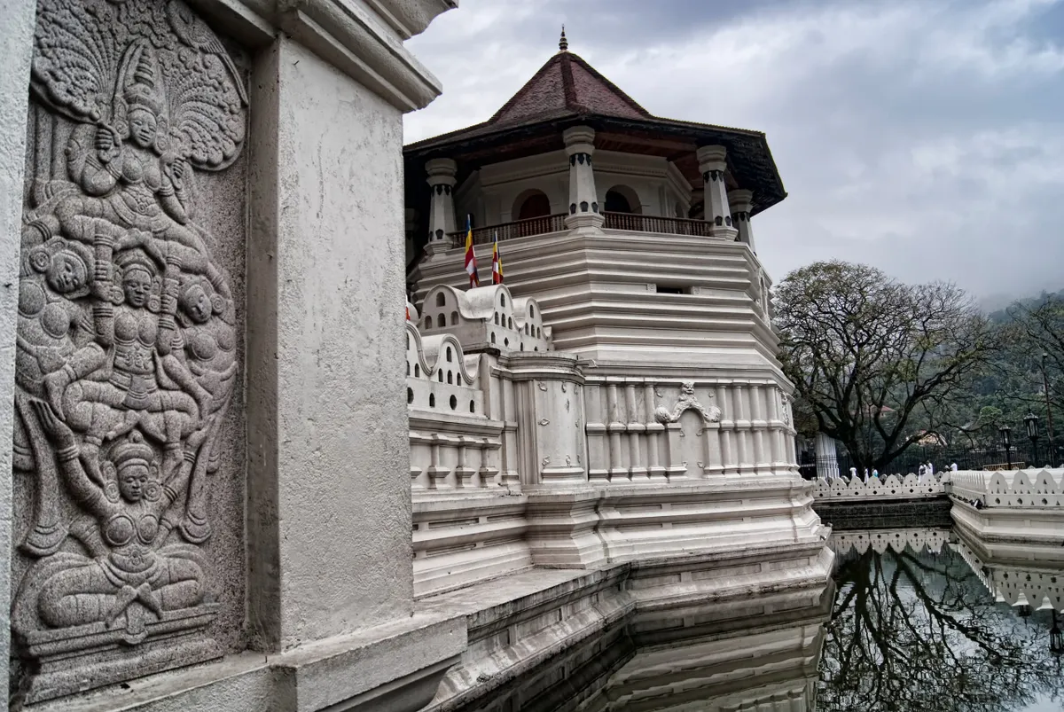 The Temple of the Tooth and Kandy's lakeside heart, home of the Perahera