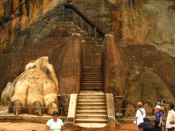 Sigiriya rock fortress at sunrise